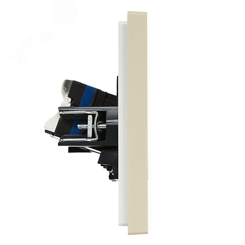 FORTE&PIANO Розетка компьютерная двойная RJ45 кат.6 FP434 ваниль IEK - фото 4