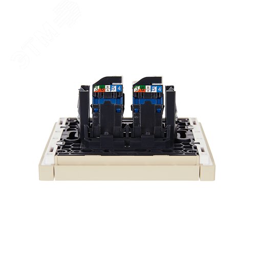 FORTE&PIANO Розетка компьютерная двойная RJ45 кат.6 FP434 ваниль IEK - фото 5