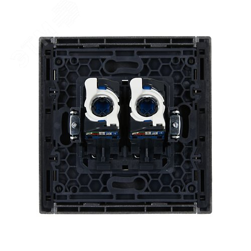 FORTE&PIANO Розетка компьютерная двойная RJ45 кат.6 FP534 сталь IEK - фото 3