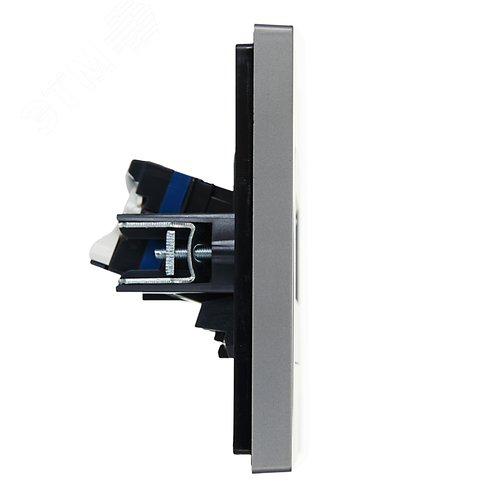 FORTE&PIANO Розетка компьютерная двойная RJ45 кат.6 FP534 сталь IEK - фото 4