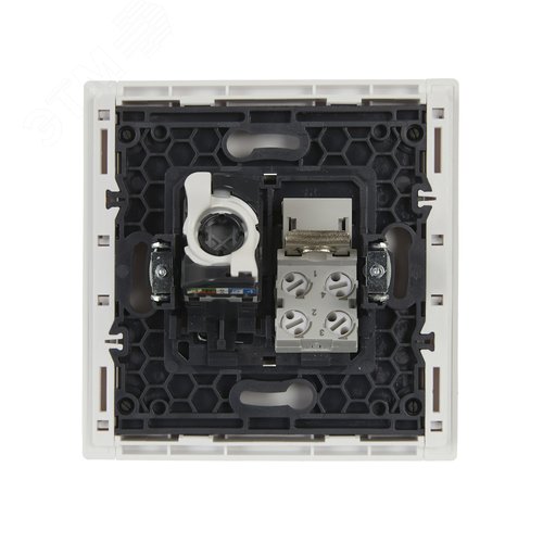 FORTE&PIANO Розетка двойная RJ11+RJ45 кат.5E FP235 белый IEK - фото 3