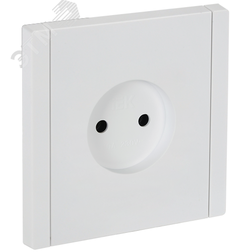 Изображение товара FORTE&PIANO Розетка 1-местная без заземления без защитных шторок винтовое крепление 10А FP218 белый IEK (шт)
