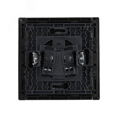 FORTE&PIANO Розетка 1-местная без заземления без защитных шторок винтовое крепление 10А FP118 черный IEK - фото 3