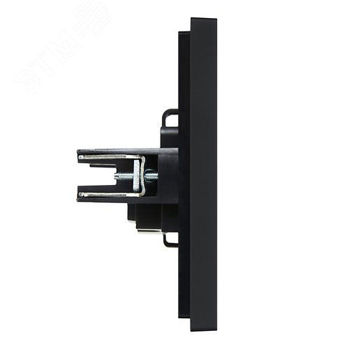 FORTE&PIANO Розетка 1-местная без заземления без защитных шторок винтовое крепление 10А FP118 черный IEK - фото 4