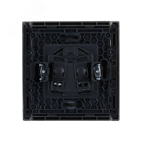 FORTE&PIANO Розетка 1-местная без заземления без защитных шторок винтовое крепление 10А FP518 сталь IEK - фото 3