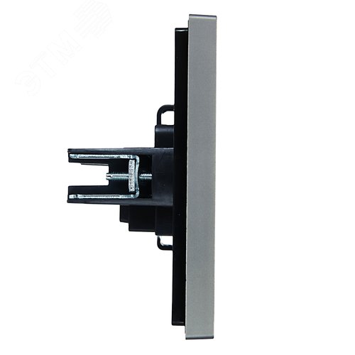 FORTE&PIANO Розетка 1-местная без заземления без защитных шторок винтовое крепление 10А FP518 сталь IEK - фото 4