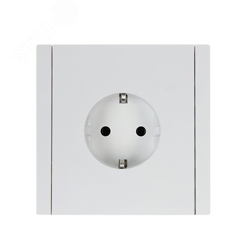 FORTE&PIANO Розетка 1-местная с заземлением без защитных шторок безвинтовое крепление 16А FP214 белый IEK - фото 2