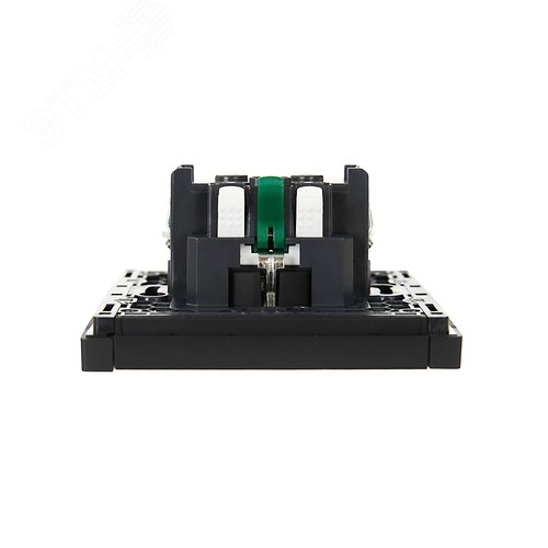 FORTE&PIANO Розетка 1-местная с заземлением без защитных шторок безвинтовое крепление 16А FP114 черный IEK - фото 5