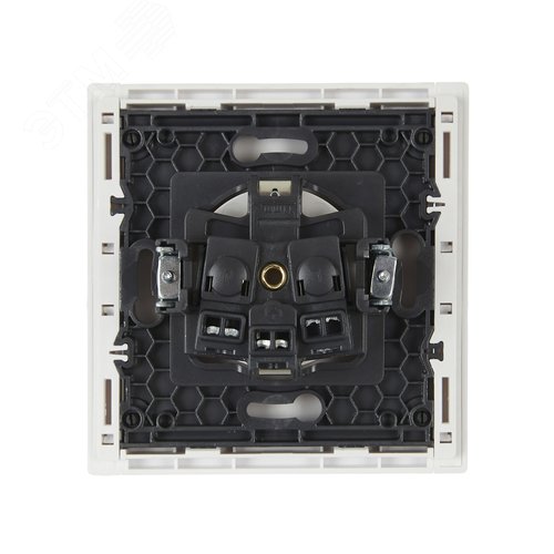 FORTE&PIANO Розетка 1-местная с заземлением без защитных шторок винтовое крепление 16А FP216 белый IEK - фото 3