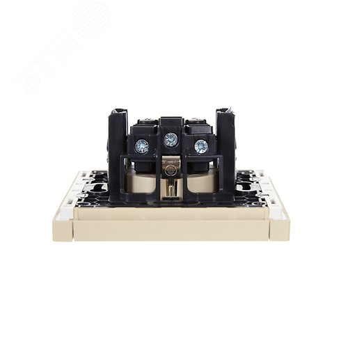 FORTE&PIANO Розетка 1-местная с заземлением без защитных шторок винтовое крепление 16А FP416 ваниль IEK - фото 5