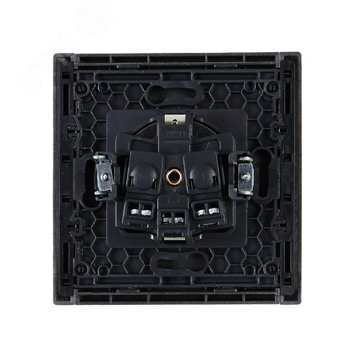 FORTE&PIANO Розетка 1-местная с заземлением без защитных шторок винтовое крепление 16А FP516 сталь IEK - фото 3