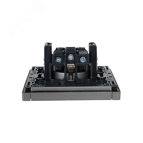 FORTE&PIANO Розетка 1-местная с заземлением без защитных шторок винтовое крепление 16А FP516 сталь IEK - фото 5