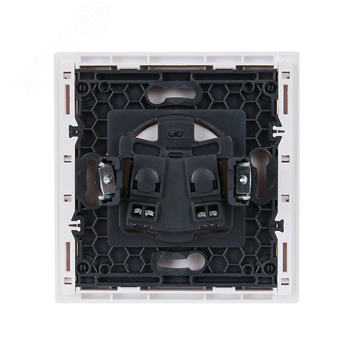 FORTE&PIANO Розетка 1-местная без заземления с защитными шторками винтовое крепление 10А FP217 белый IEK - фото 3