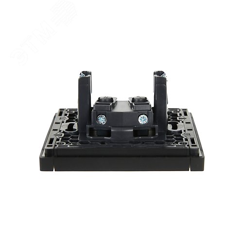 FORTE&PIANO Розетка 1-местная без заземления с защитными шторками винтовое крепление 10А FP117 черный IEK - фото 5