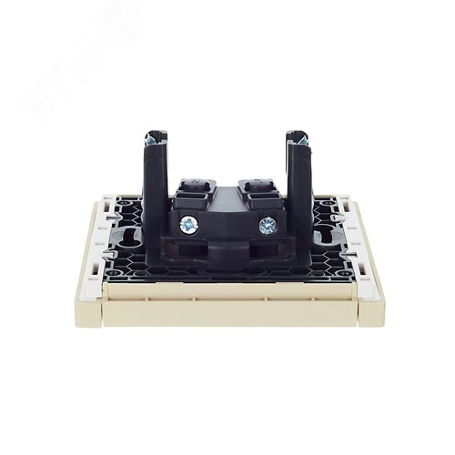 FORTE&PIANO Розетка 1-местная без заземления с защитными шторками винтовое крепление 10А FP417 ваниль IEK - фото 5