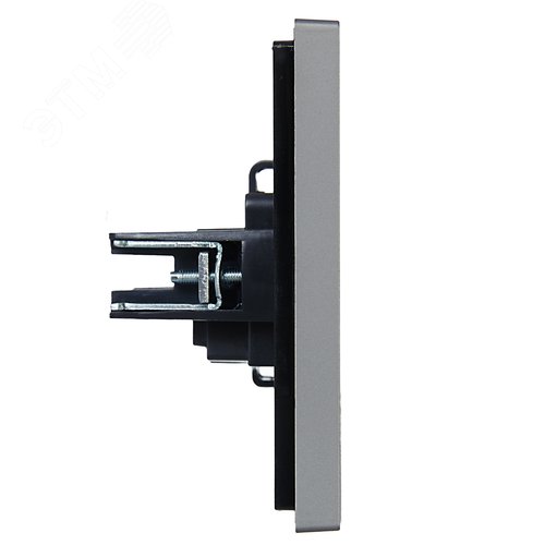 FORTE&PIANO Розетка 1-местная без заземления с защитными шторками винтовое крепление 10А FP517 сталь IEK - фото 4