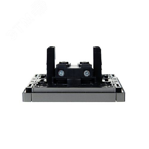 FORTE&PIANO Розетка 1-местная без заземления с защитными шторками винтовое крепление 10А FP517 сталь IEK - фото 5