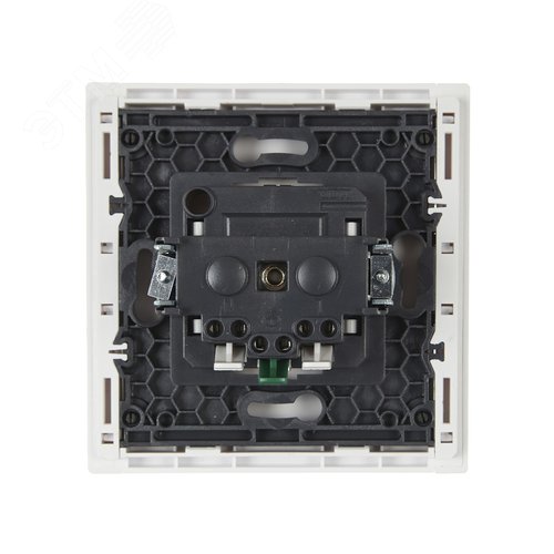 FORTE&PIANO Розетка 1-местная с заземлением с защитными шторками безвинтовое крепление 16А FP213 белый IEK - фото 3