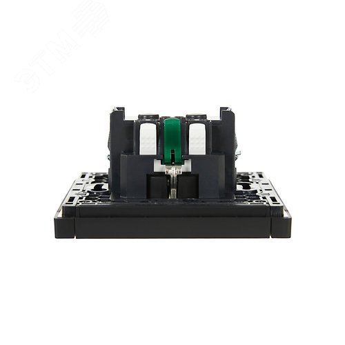 FORTE&PIANO Розетка 1-местная с заземлением с защитными шторками безвинтовое крепление 16А FP113 черный IEK - фото 5