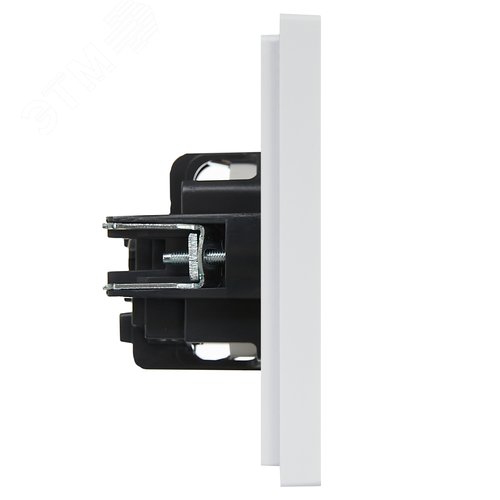 FORTE&PIANO Розетка 1-местная с заземлением с защитными шторками винтовое крепление 16А FP215 белый IEK - фото 4