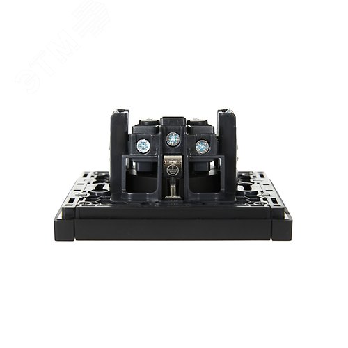 FORTE&PIANO Розетка 1-местная с заземлением с защитными шторками винтовое крепление 16А FP115 черный IEK - фото 5