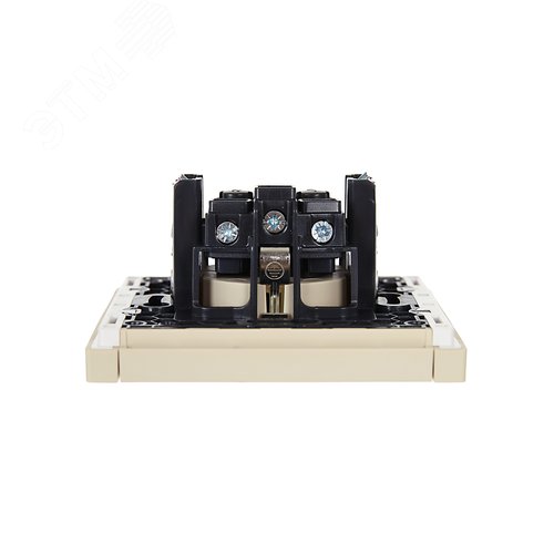 FORTE&PIANO Розетка 1-местная с заземлением с защитными шторками винтовое крепление 16А FP415 ваниль IEK - фото 5