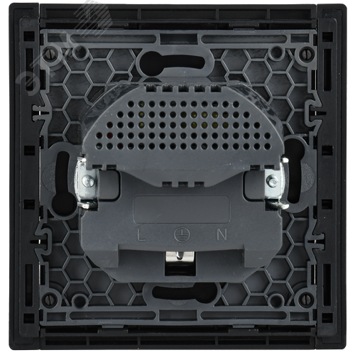 FORTE&PIANO Розетка 1-местная с заземлением с защитными шторками винтовое крепление 16А USB A+A 3,1А FP145 черный IEK - фото 5