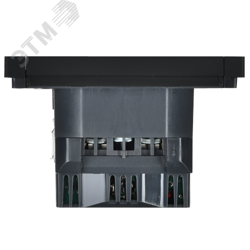 FORTE&PIANO Розетка 1-местная с заземлением с защитными шторками винтовое крепление 16А USB A+C 18Вт FP147 черный IEK - фото 3