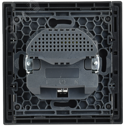 FORTE&PIANO Розетка 1-местная с заземлением с защитными шторками винтовое крепление 16А USB A+C 18Вт FP347 серый IEK - фото 5