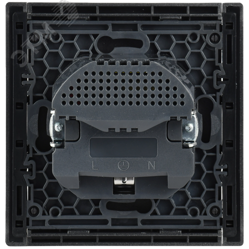 FORTE&PIANO Розетка 1-местная с заземлением с защитными шторками винтовое крепление 16А USB A+C 18Вт FP547 сталь IEK - фото 5