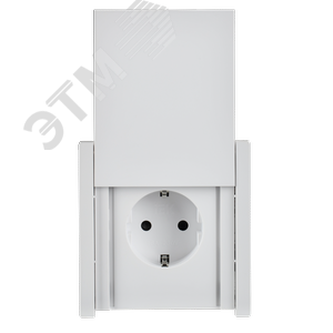 FORTE&PIANO Розетка 1-местная с заземлением с защитными шторками и крышкой винтовое крепление 16А IP44 FP221 белый IEK - фото 2