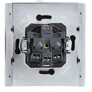 FORTE&PIANO Розетка 1-местная с заземлением с защитными шторками и крышкой винтовое крепление 16А IP44 FP321 серый IEK - фото 3