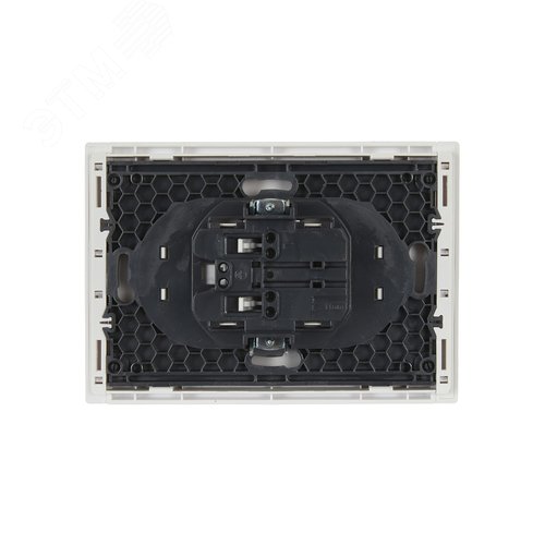 FORTE&PIANO Розетка 2-местная без заземления без защитных шторок безвинтовое крепление 10А FP226 белый IEK - фото 3