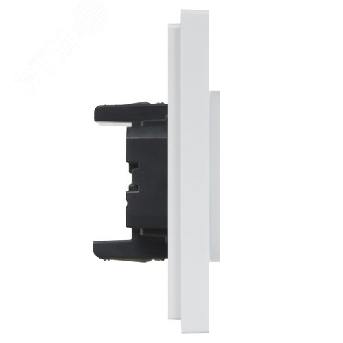 FORTE&PIANO Розетка 2-местная без заземления без защитных шторок безвинтовое крепление 10А FP226 белый IEK - фото 4