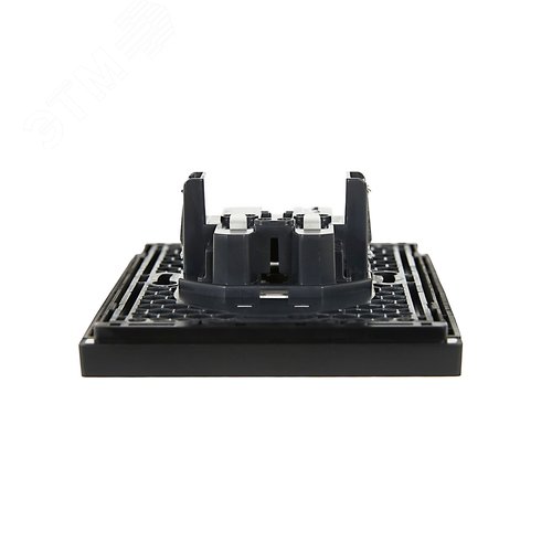 FORTE&PIANO Розетка 2-местная без заземления без защитных шторок безвинтовое крепление 10А FP126 черный IEK - фото 5