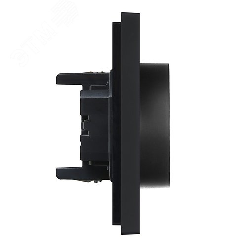 FORTE&PIANO Розетка 2-местная с заземлением без защитных шторок безвинтовое крепление 16А FP124 черный IEK - фото 4