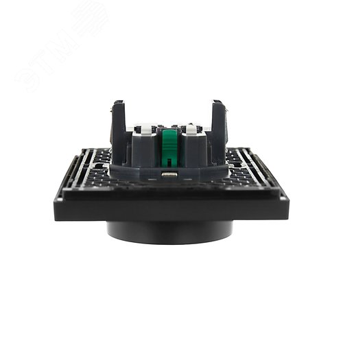 FORTE&PIANO Розетка 2-местная с заземлением без защитных шторок безвинтовое крепление 16А FP124 черный IEK - фото 5