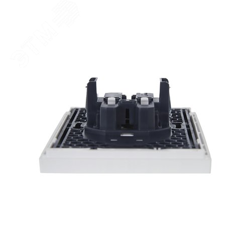 FORTE&PIANO Розетка 2-местная без заземления с защитными шторками безвинтовое крепление 10А FP225 белый IEK - фото 5