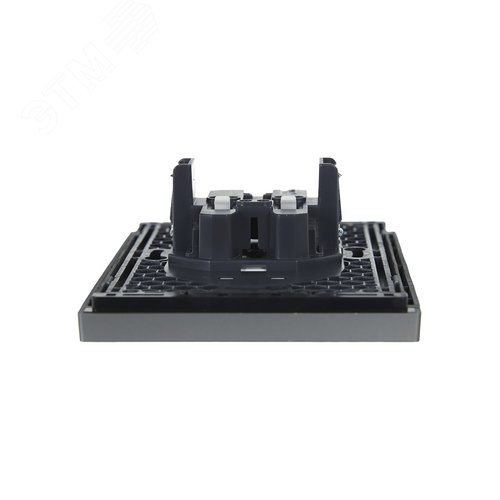 FORTE&PIANO Розетка 2-местная без заземления с защитными шторками безвинтовое крепление 10А FP525 сталь IEK - фото 5