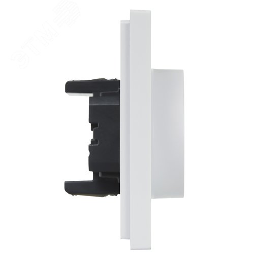 FORTE&PIANO Розетка 2-местная с заземлением с защитными шторками безвинтовое крепление 16А FP223 белый IEK - фото 4