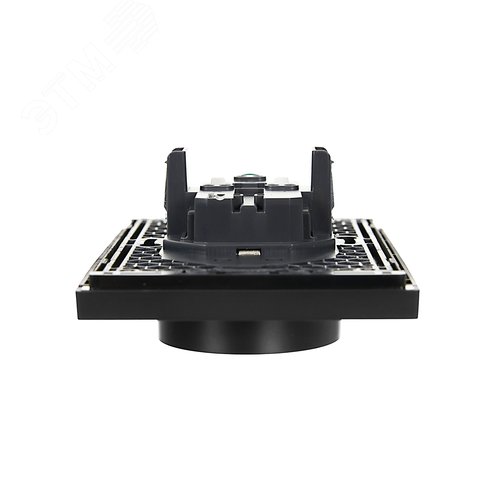 FORTE&PIANO Розетка 2-местная с заземлением с защитными шторками безвинтовое крепление 16А FP123 черный IEK - фото 5