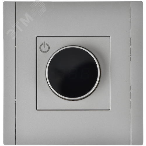 FORTE&PIANO Термостат электронный с индикацией FP552 сталь IEK - фото 2