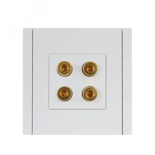 FORTE&PIANO Аудиорозетка 4-местная FP239 белый IEK - фото 2