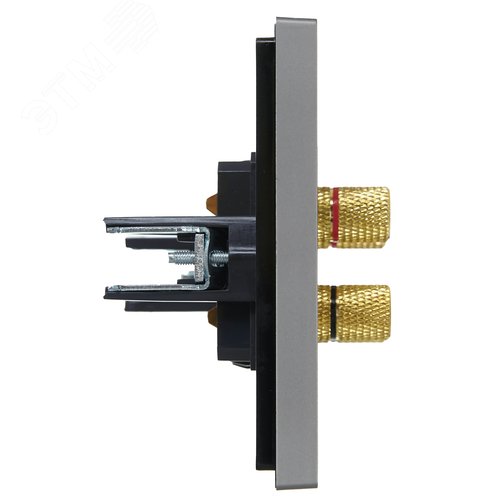 FORTE&PIANO Аудиорозетка 4-местная FP539 сталь IEK - фото 4