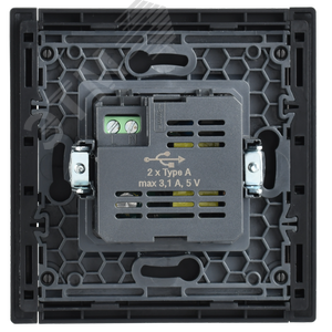 FORTE&PIANO Розетка USB A+A 3,1А FP549 сталь IEK - фото 3