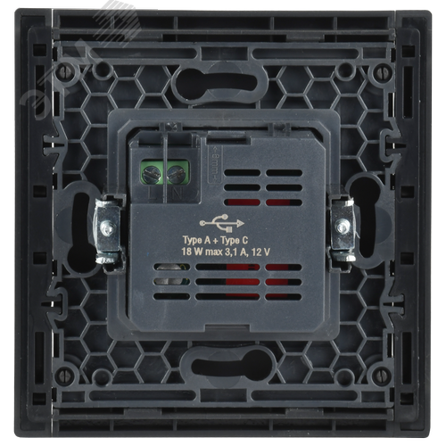 FORTE&PIANO Розетка USB A+C 18Вт FP351 серый IEK - фото 5