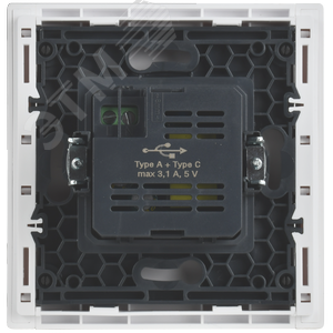 FORTE&PIANO Розетка USB A+C 3,1А FP250 белый IEK - фото 3