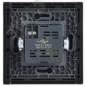 FORTE&PIANO Розетка USB A+C 3,1А FP150 черный IEK - фото 3