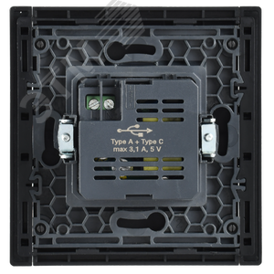 FORTE&PIANO Розетка USB A+C 3,1А FP350 серый IEK - фото 3