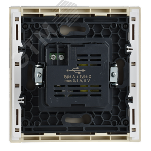 FORTE&PIANO Розетка USB A+C 3,1А FP450 ваниль IEK - фото 3